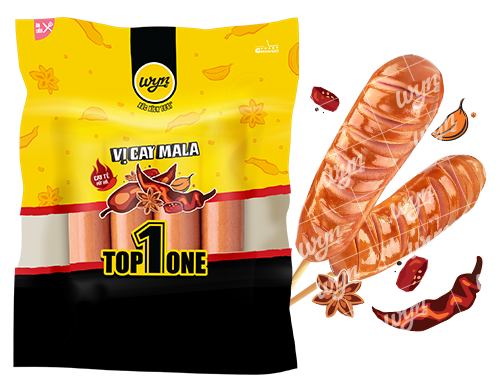 Xúc xích Top One vị Mala Wyn 180g